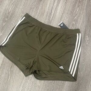 Women’s Adidas Aeroready Workout Shorts - Olive